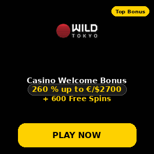 all casino website bonuses wild tokyo