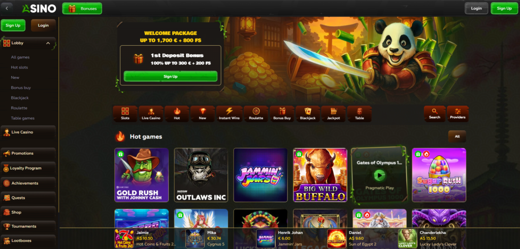 Asino Casino Bonuses