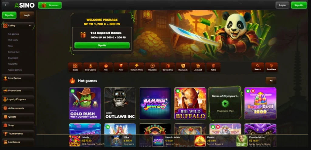 Asino Casino Bonuses