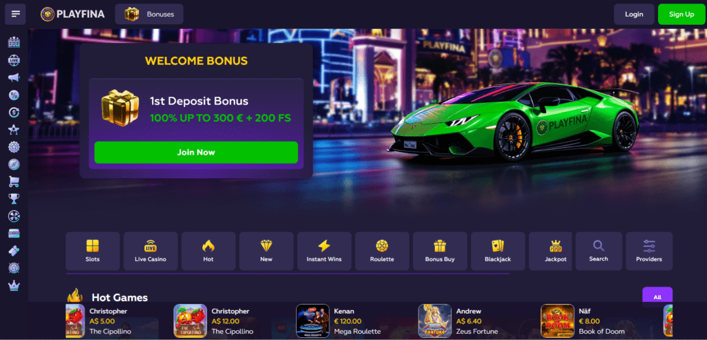 playfina casino review