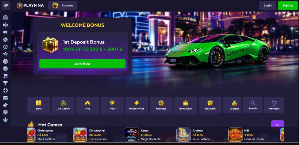 playfina casino review