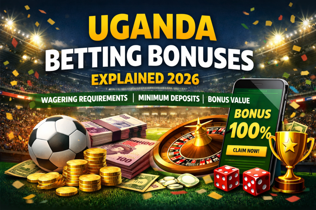 Uganda betting bonuses explained 2026 banner